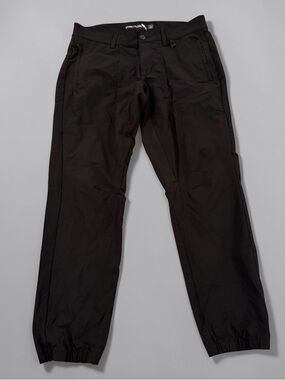 Stone Falcon Joggers Mens 34 Black Nylon Spandex Hiking Athleisure Streetwear
